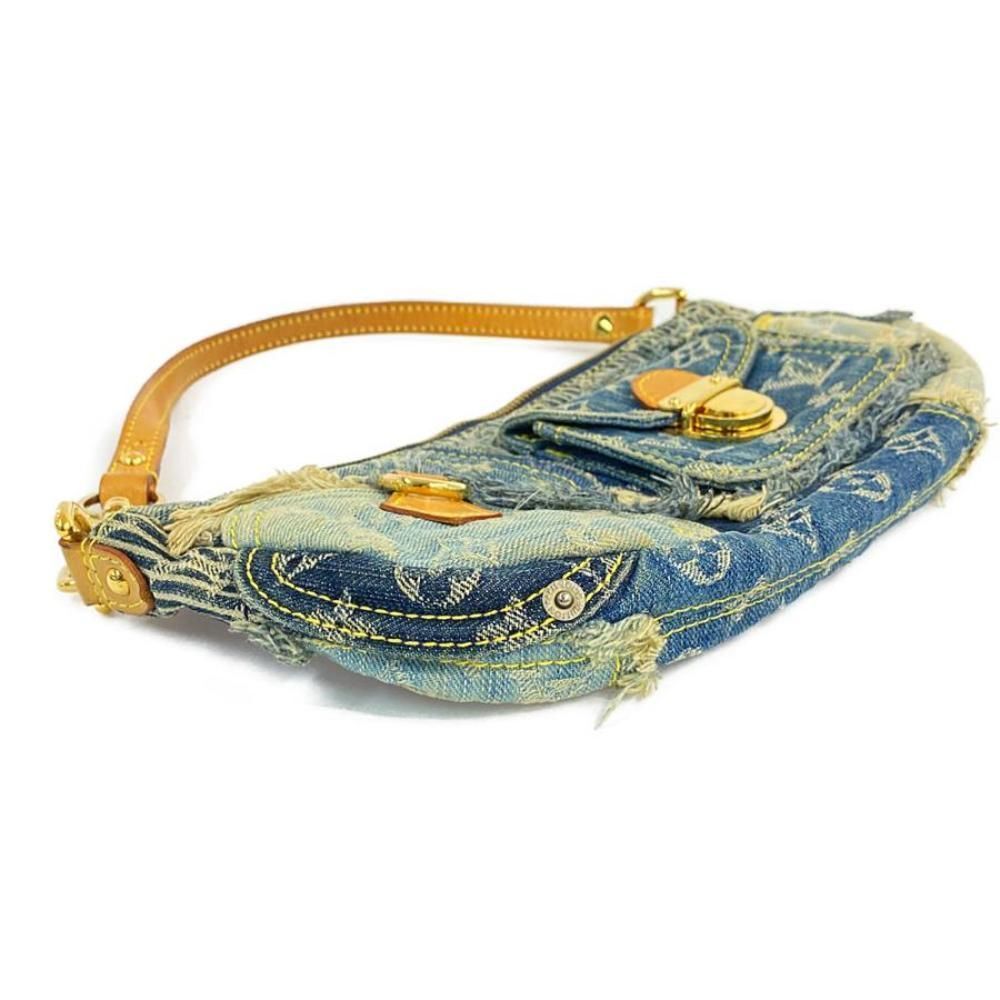 Louis Vuitton Monogram Denim Patchwork Pouchy Sho… - image 5
